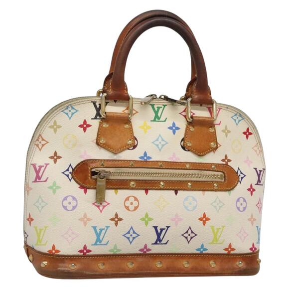 LOUIS VUITTON Monogram Multicolor Alma Hand Bag White M92647 - Picture 1 of 16